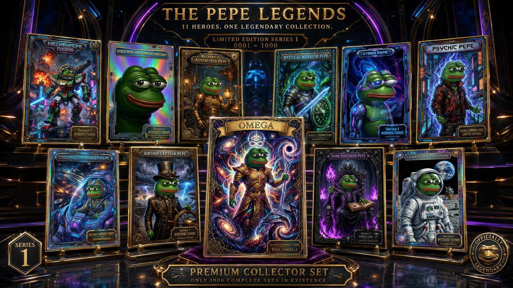 Pepe Legends series card collection